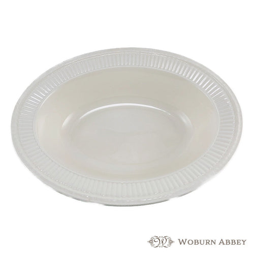 美品 アンティーク イギリス製 食器 ウェッジウッド エドミー 大鉢 オーバルボウル リム 白 ホワイト 盛り皿 楕円 おしゃれ