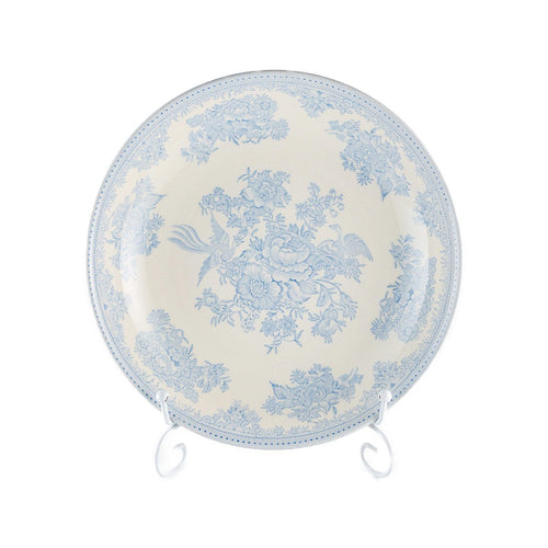 バーレイ ブルー アジアティックフェザンツ 中皿 パスタプレート 青 深皿 カレー皿 食器