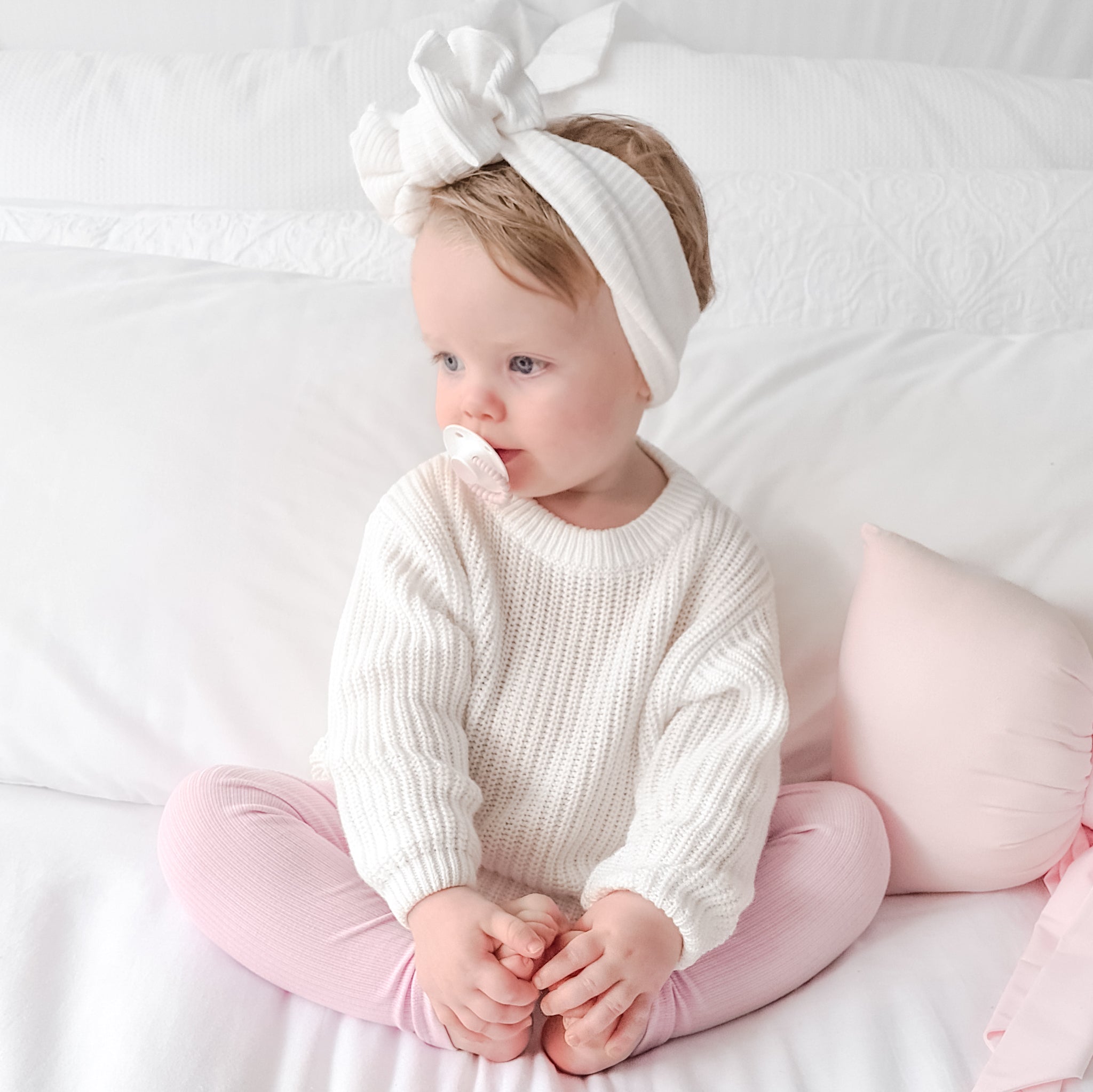 Chunky Knit - Marshmallow – La Sienna Couture