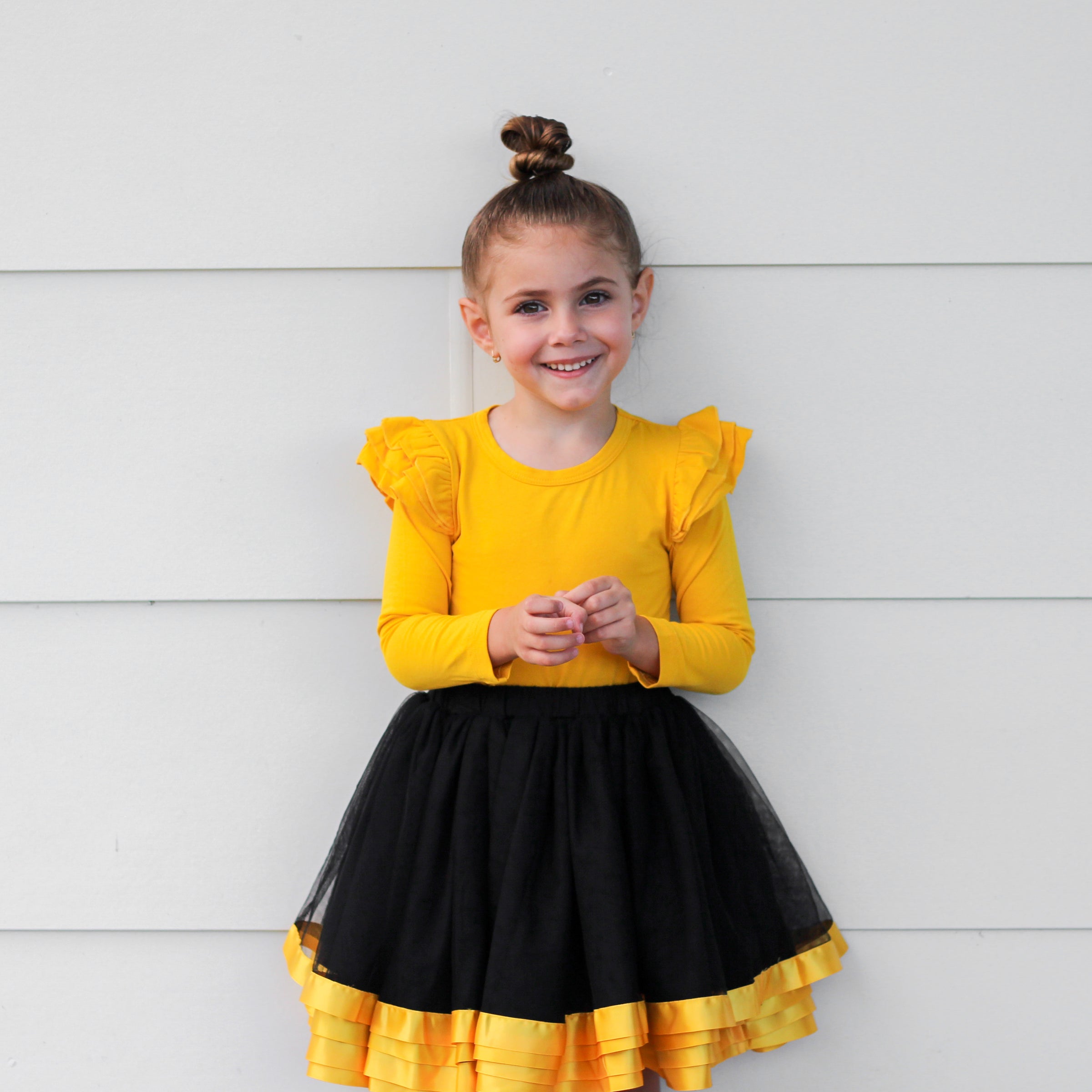 mustard tutu skirt