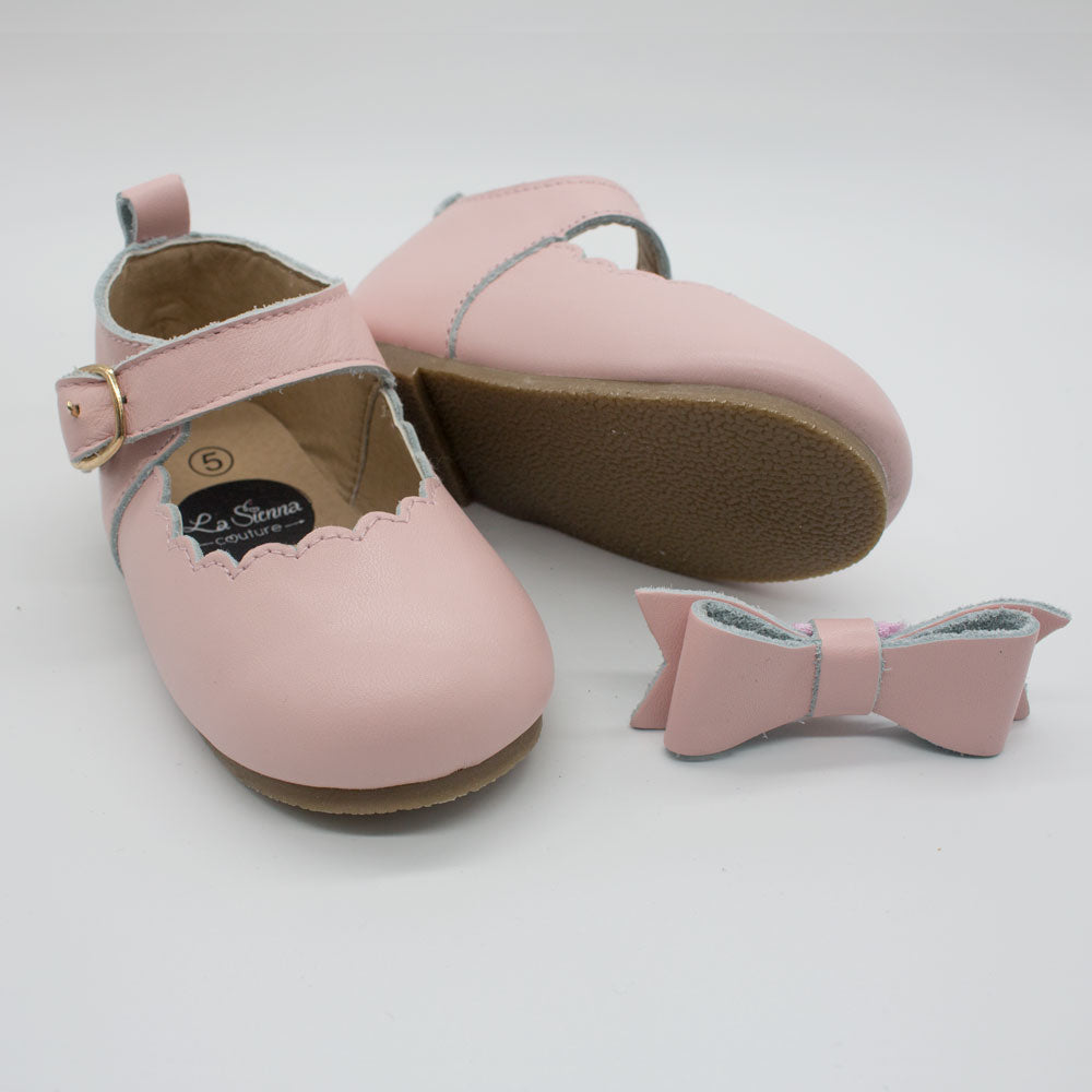 baby pink mary jane shoes