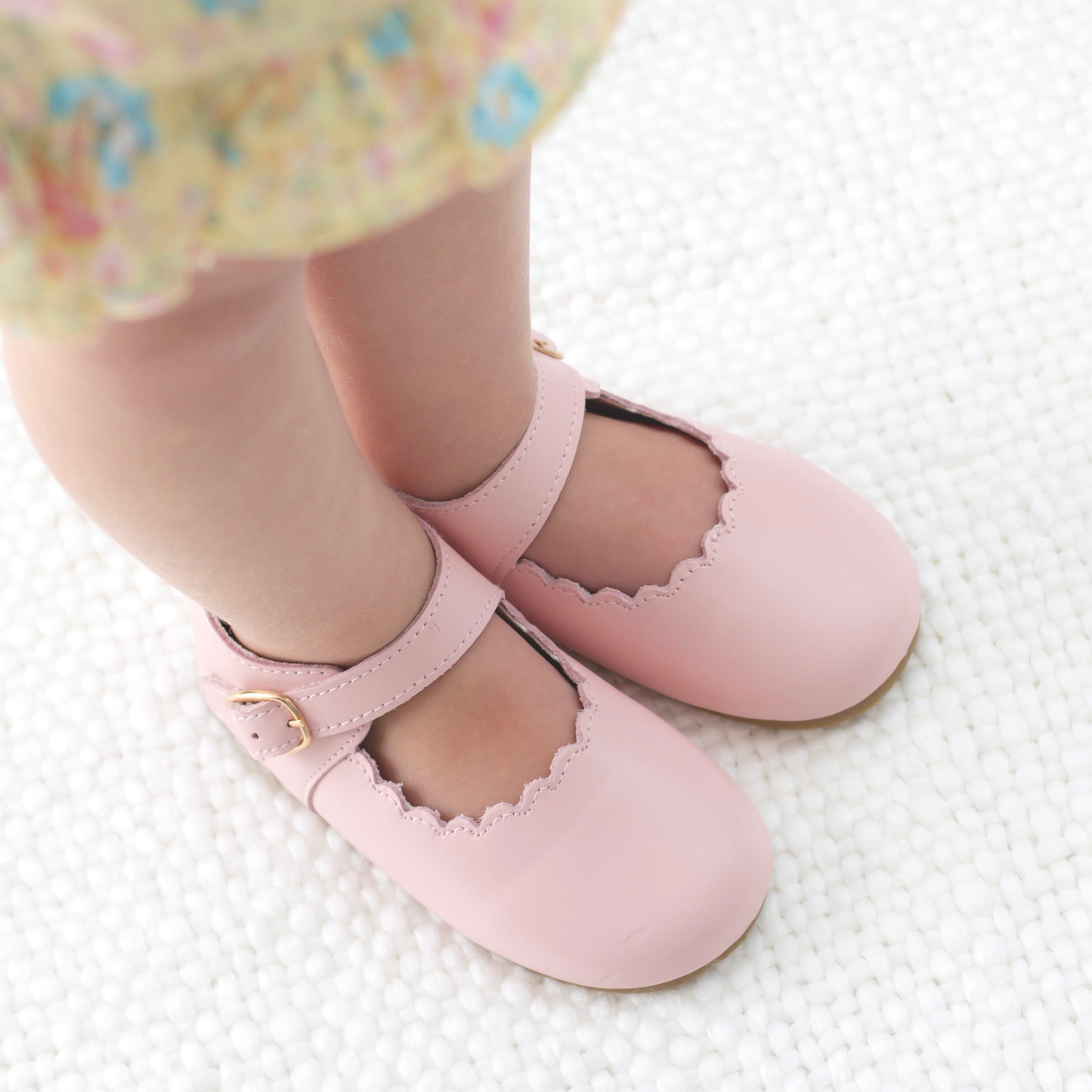 baby pink mary jane shoes