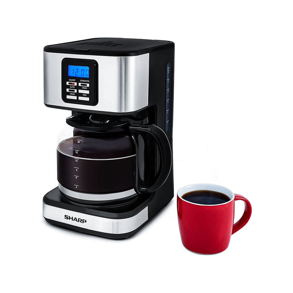 ماكينة صنع القهوة شارب 800 واط 1.8 لتر – ستانلس ستيل