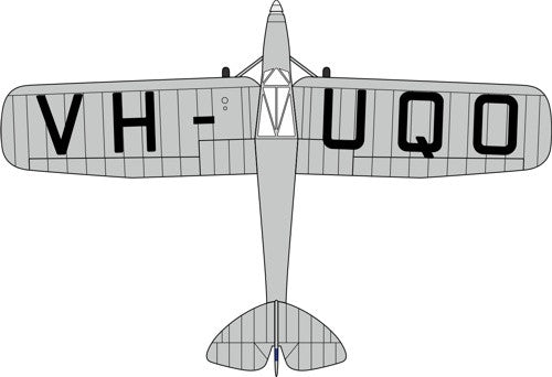 DH80a Puss Moth VH-UQO My Hildegarde Air Race   72PM007   1:72 Scale