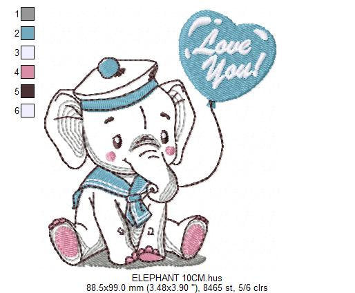 Elephant embroidery designs - Animal embroidery design machine embroid ...