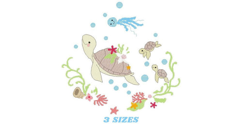 Mini Fish Machine Embroidery Design - 3 sizes - pets