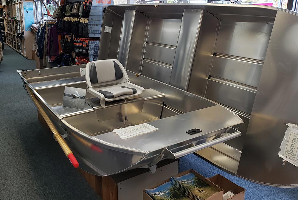 Spratley Boats  Aluminum Fly Fishing Prams – Sea-Run Fly & Tackle