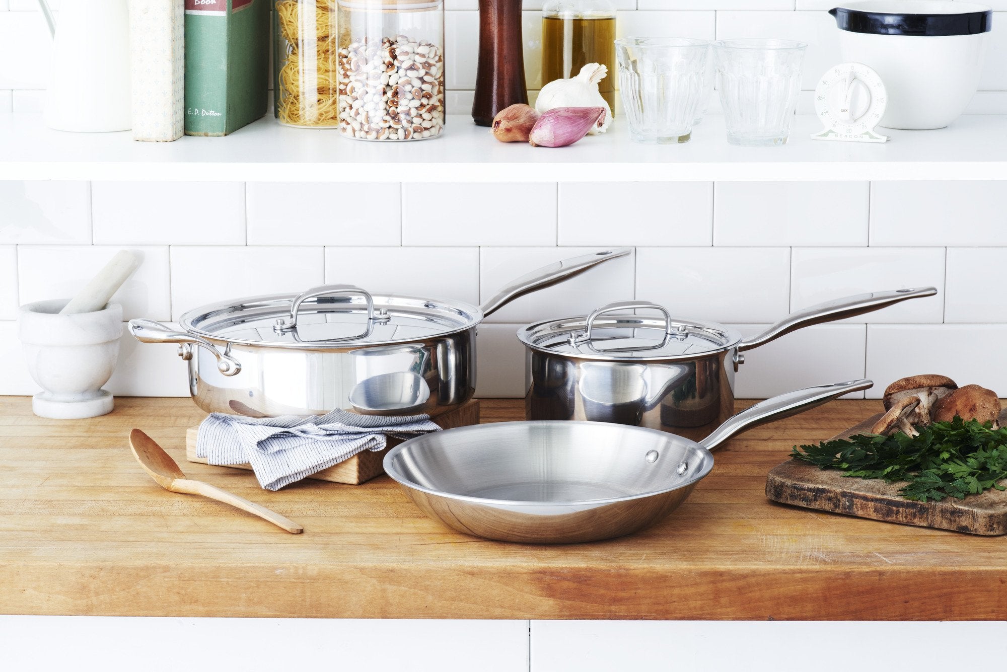 Eater X Heritage Steel 4 Quart Sauté Pan With Lid - Titanium