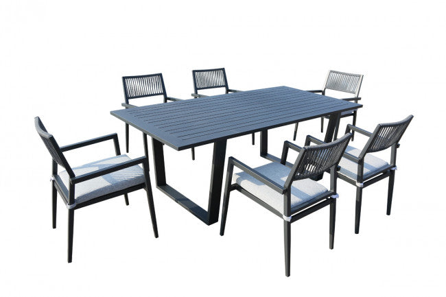 newport 7 piece outdoor dining set