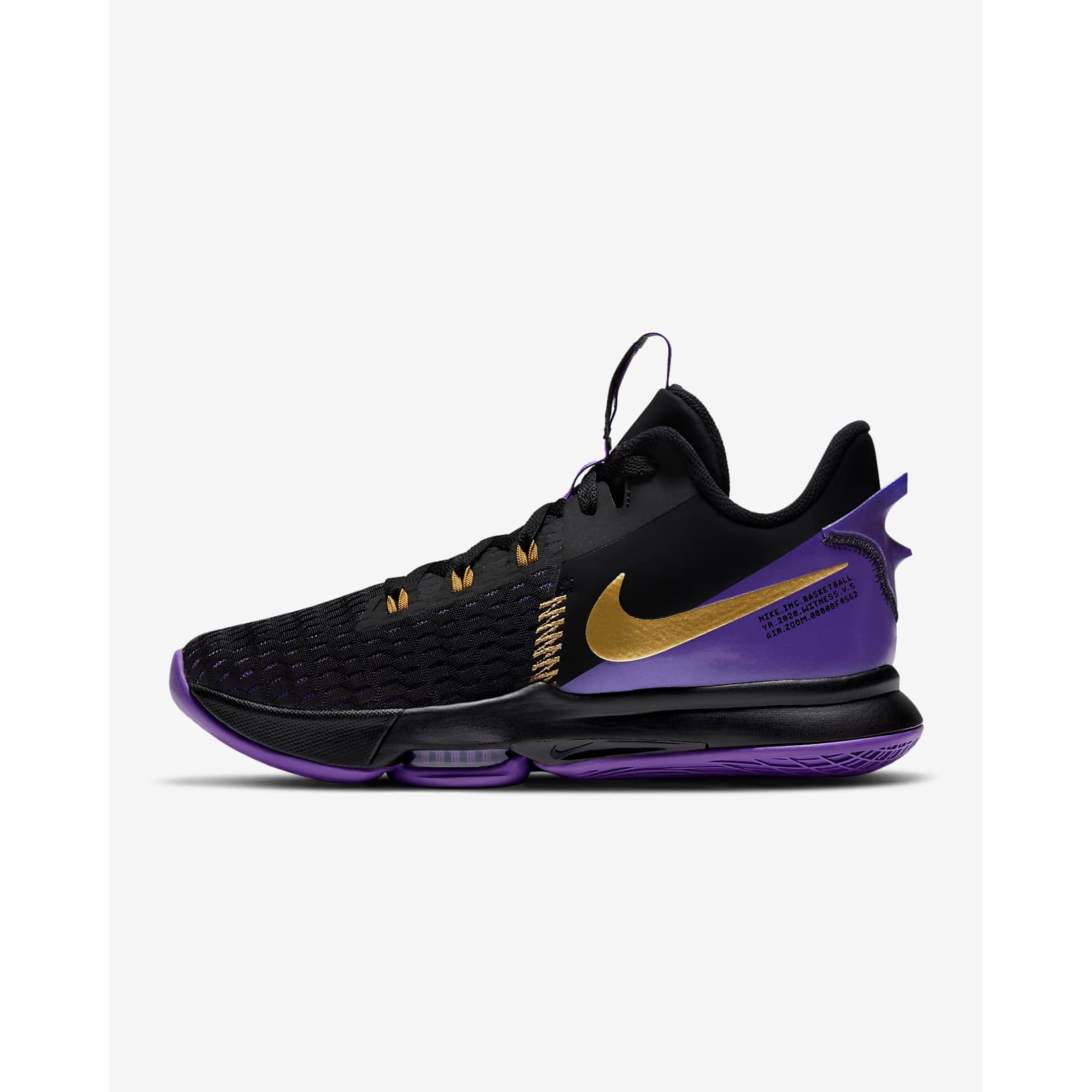 lebron witness v basketball shoe