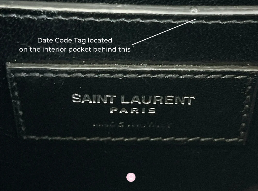 Saint Laurent Close-up of tag