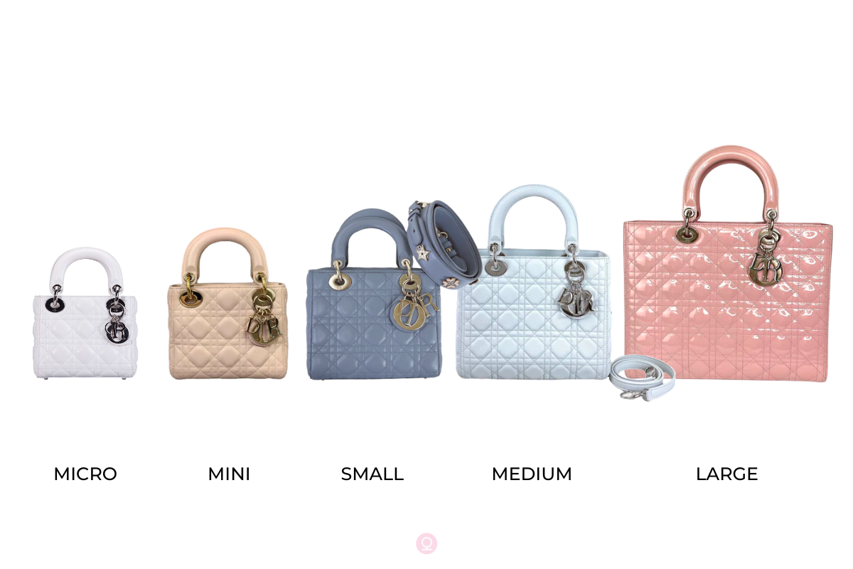 Comparison of the Classic Medium Lady Dior to the Small My Lady