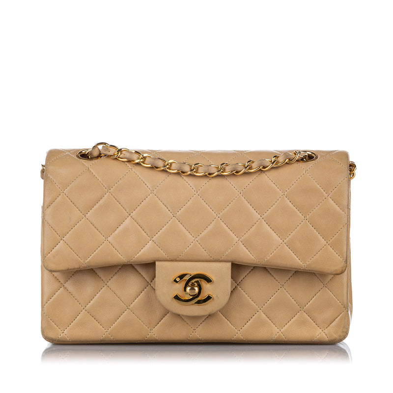 Classic Medium Double Flap in Beige with GHW | Bag Religion