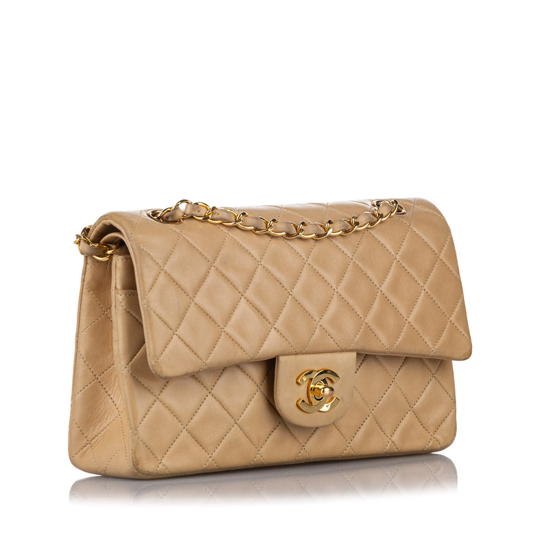 Chanel  Classic Flap Bag  Medium  Beige Caviar  GHW  Bagista