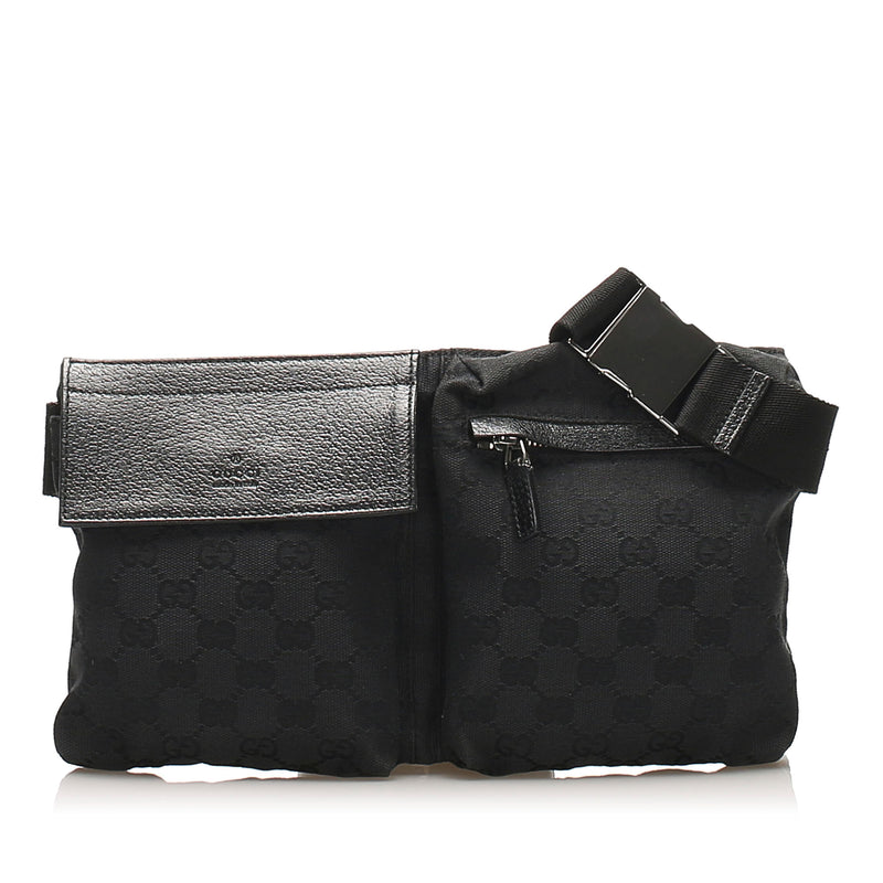 GG Canvas Belt Bag Black SHW | Bag Religion