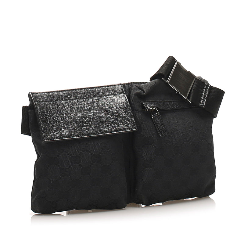 GG Canvas Belt Bag Black SHW | Bag Religion