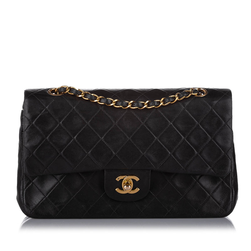 Medium Classic Lambskin Double Flap Bag Black | Bag Religion