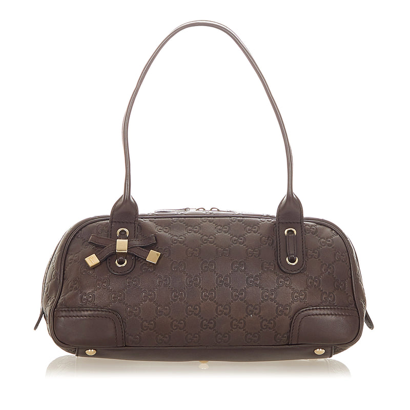 Guccissima Princy Leather Shoulder Bag Brown - Bag Religion