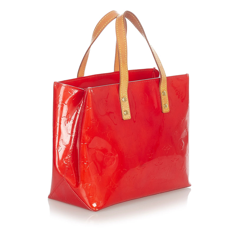 Louis Vuitton Vernis Reade MM Small Tote Hand Bag in Red Colour-Date  Code:MI3067