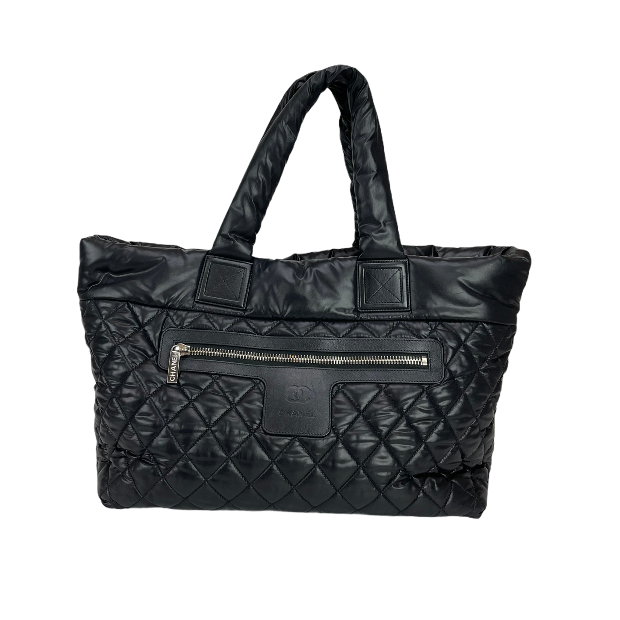 Cocoon Coco Large Nylon Tote in Black with SHW | Bag Religion