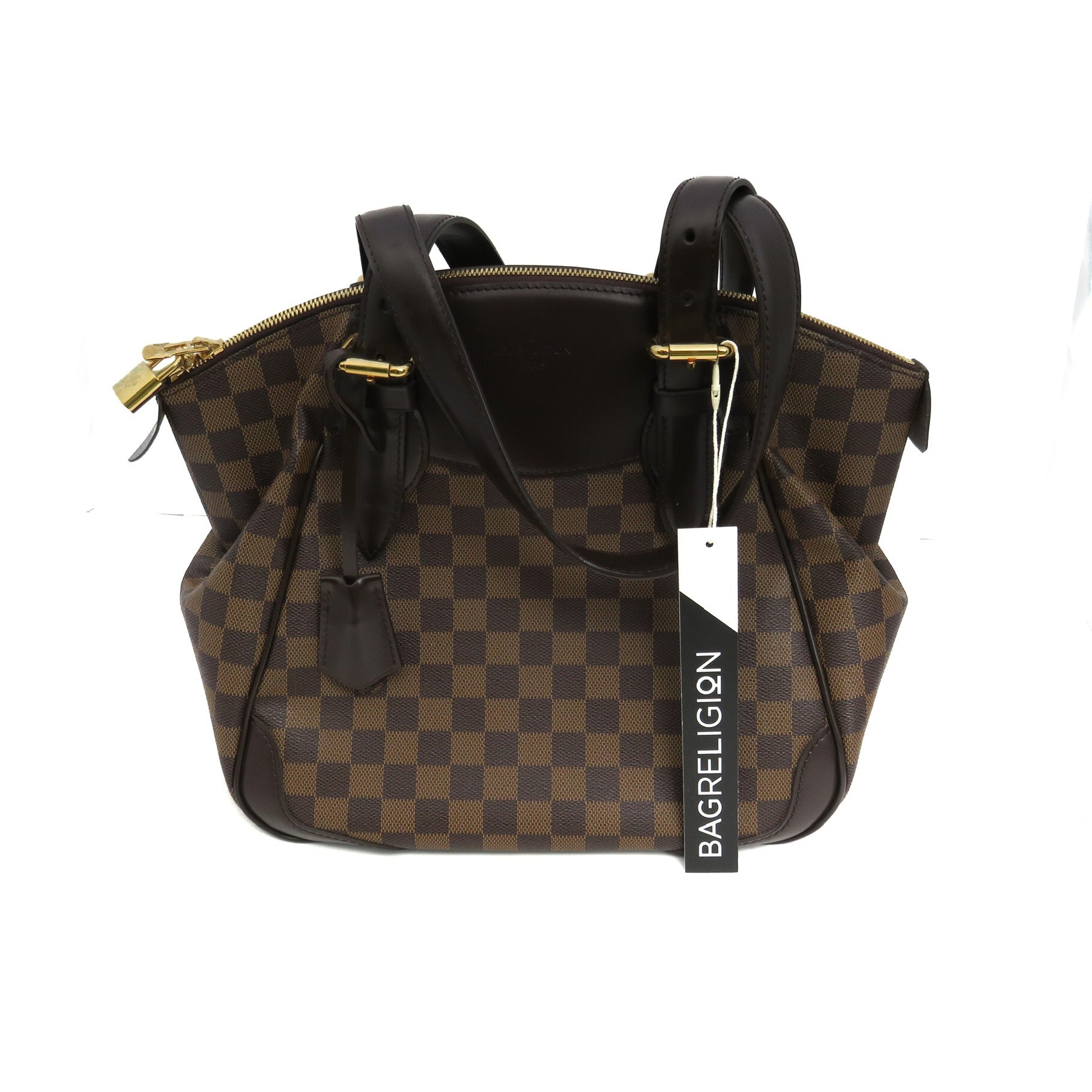 Louis Vuitton Damier Ebene Verona MM  Brown Shoulder Bags Handbags   LOU632071  The RealReal