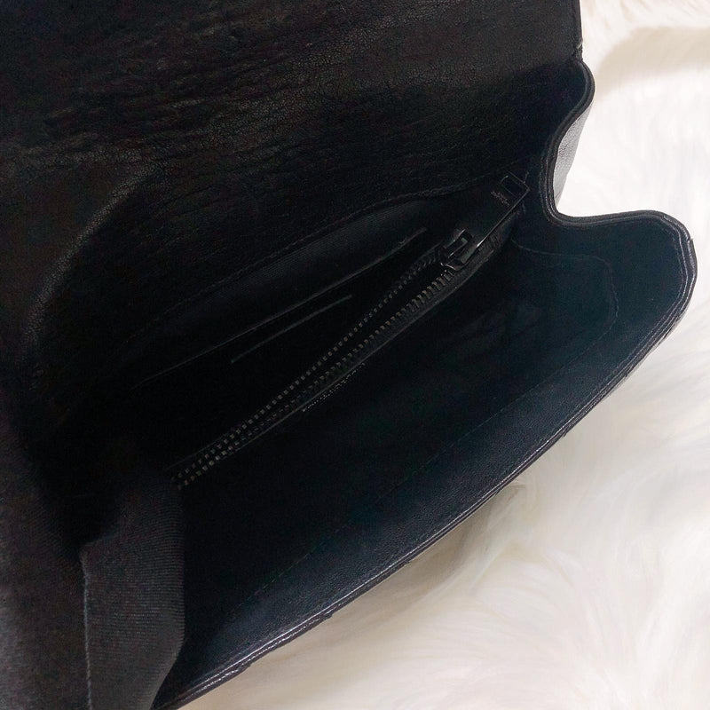 Medium College Leather Bag Black | Bag Religion