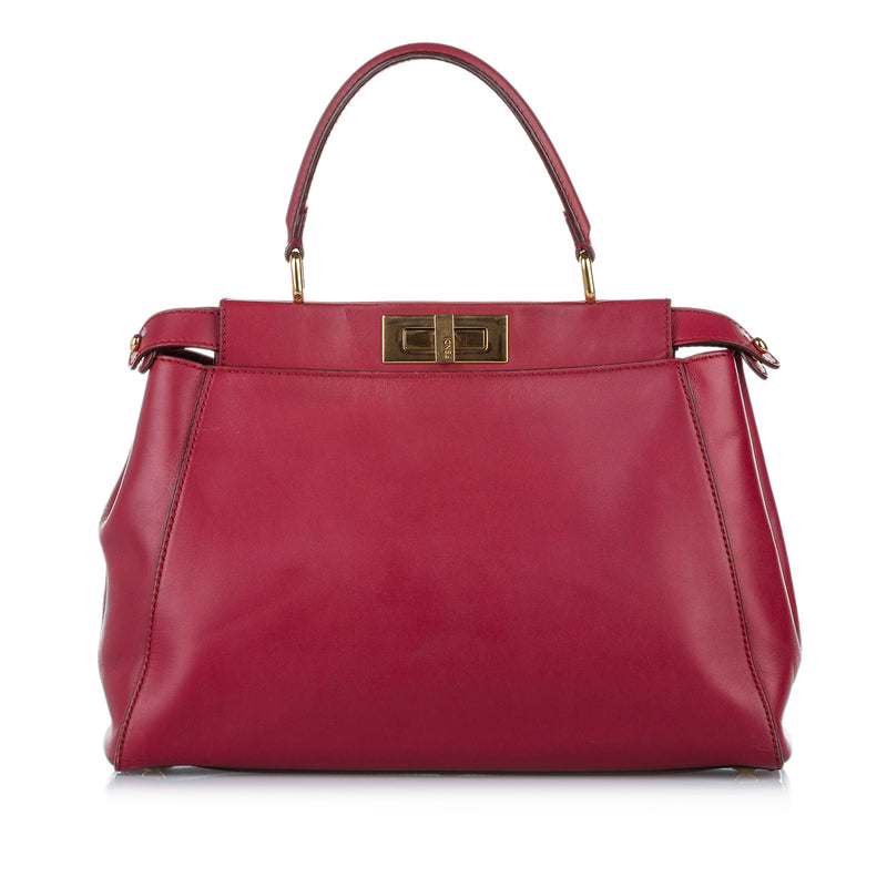Peekaboo Leather Satchel Pink | Bag Religion