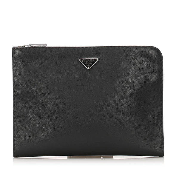 Prada Saffiano Clutch Bag Black | Bag Religion