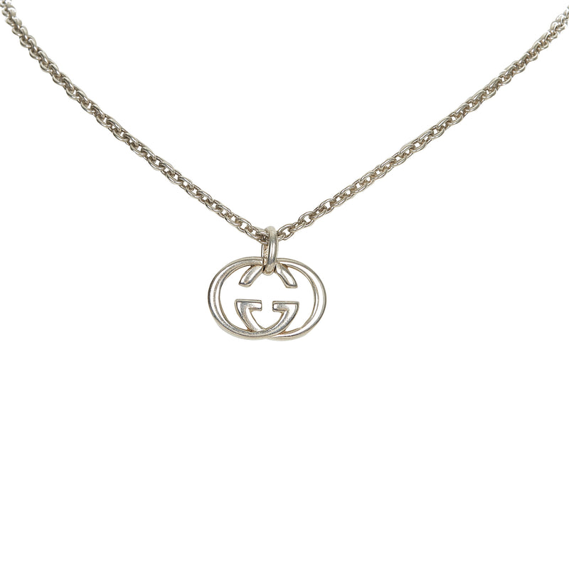 Interlocking G Pendant Necklace Silver | Bag Religion