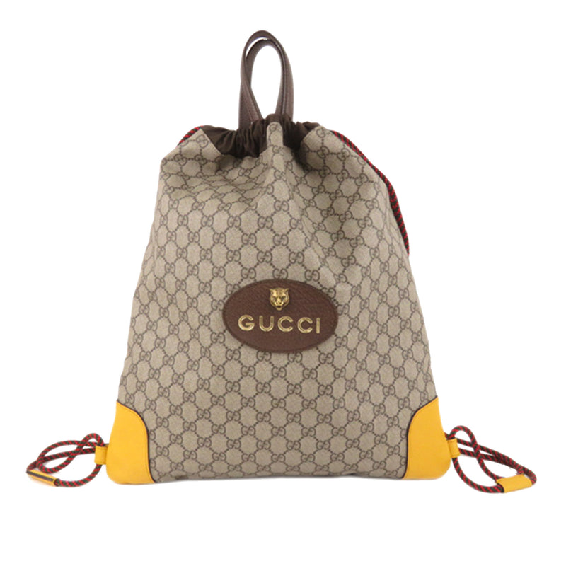 GG Supreme Drawstring Backpack Brown | Bag Religion