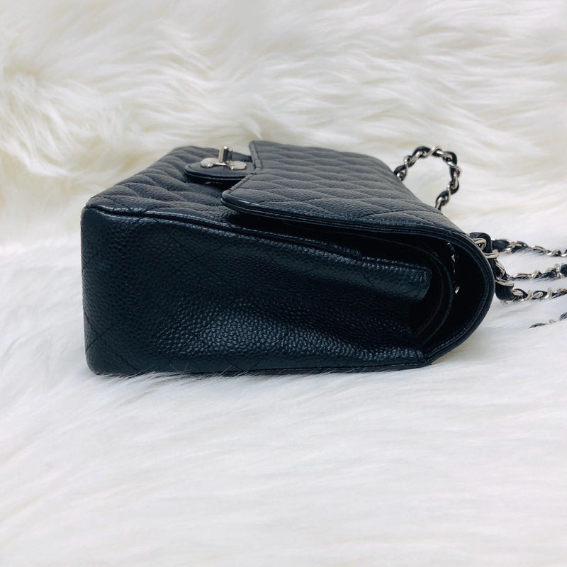 Classic Double Flap in Black Caviar SHW | Bag Religion