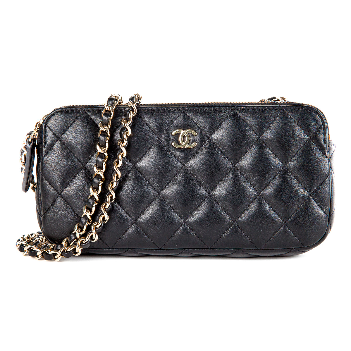 Black Lambskin Chanel Double Zip WOC | Bag Religion