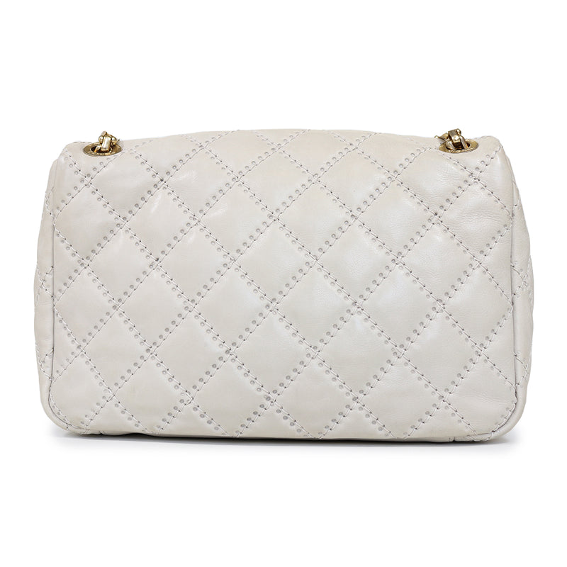 Quilted Bag in beige calf leather | Bag Religion