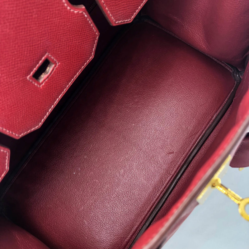 Birkin 35 Rouge Vif Epsom M-Stamp with GHW | Bag Religion