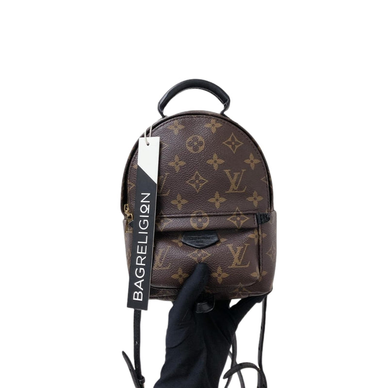 Louis Vuitton Vintage  Monogram Mini Montsouris Backpack  Brown  Canvas  and Leather Backpack  Luxury High Quality  Avvenice