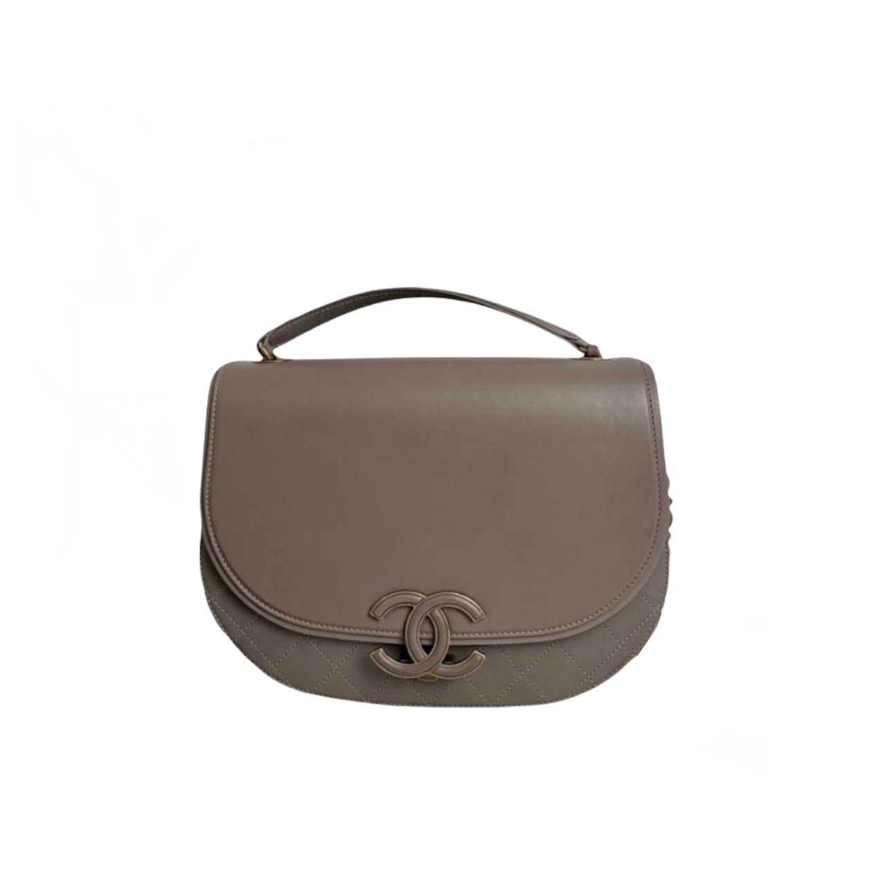 Coco Curve Flap Medium Lambskin Taupe GHW | Bag Religion