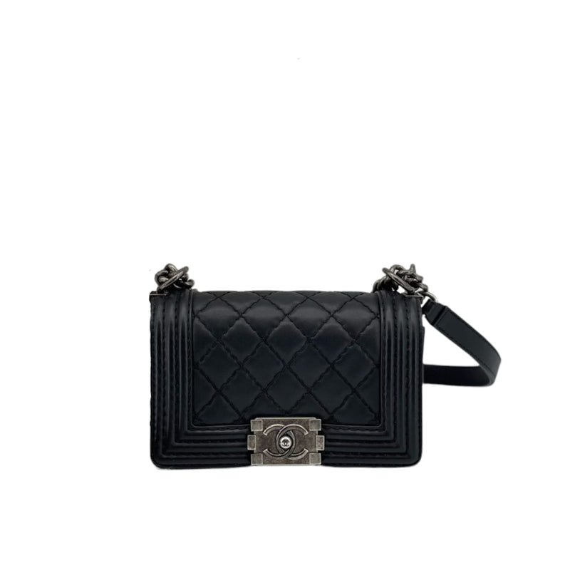 Small Boy Bag Lambskin Black RHW | Bag Religion