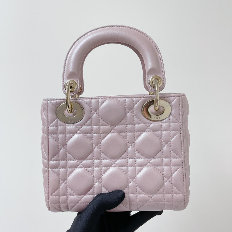 Túi Xách Lady Dior Mini Pink Patent Leather  Joolux