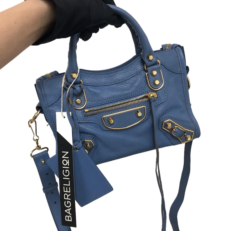Balenciaga Metallic Edge Town Bleu Nuit Luxury Bags  Wallets on  Carousell