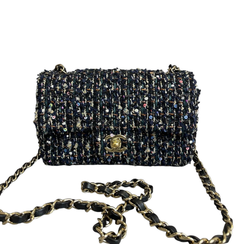 Chanel Tweed Mini Flap Bag  Exotic Excess