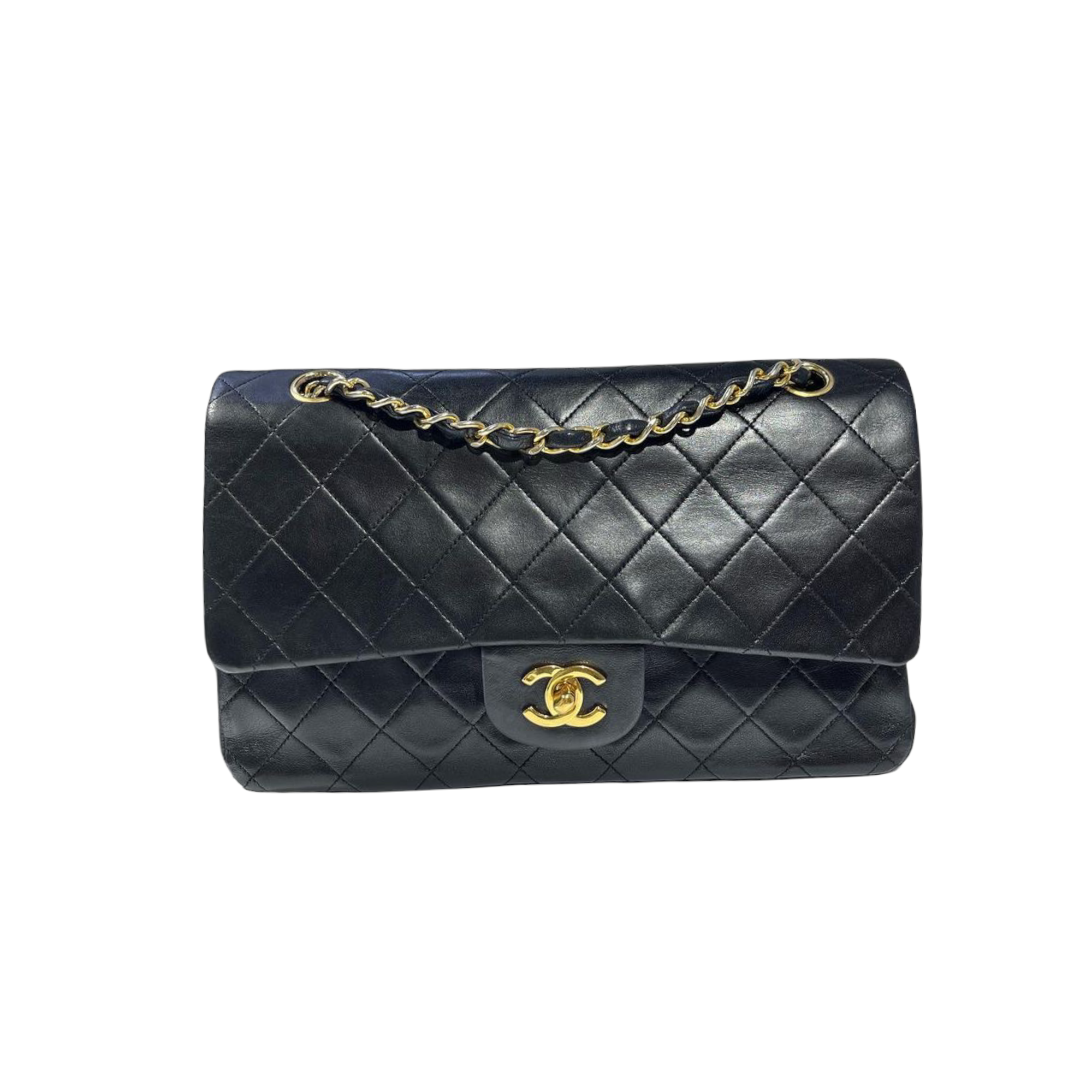 Authentic Chanel Black Vintage Classic Small Double Flap Bag 25  eBay