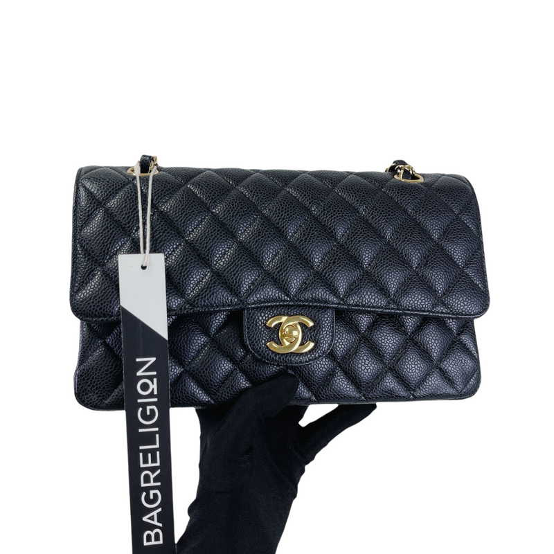 Chanel Medium Classic Flap Bag Black Caviar  GHW Luxury Bags  Wallets  on Carousell