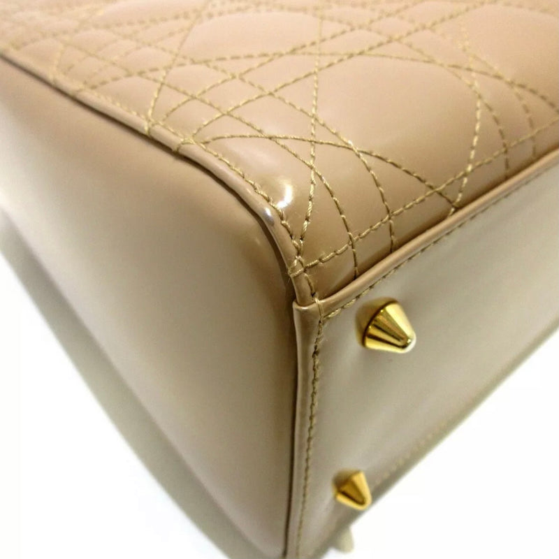 Lady Dior Medium Patent Beige GHW | Bag Religion