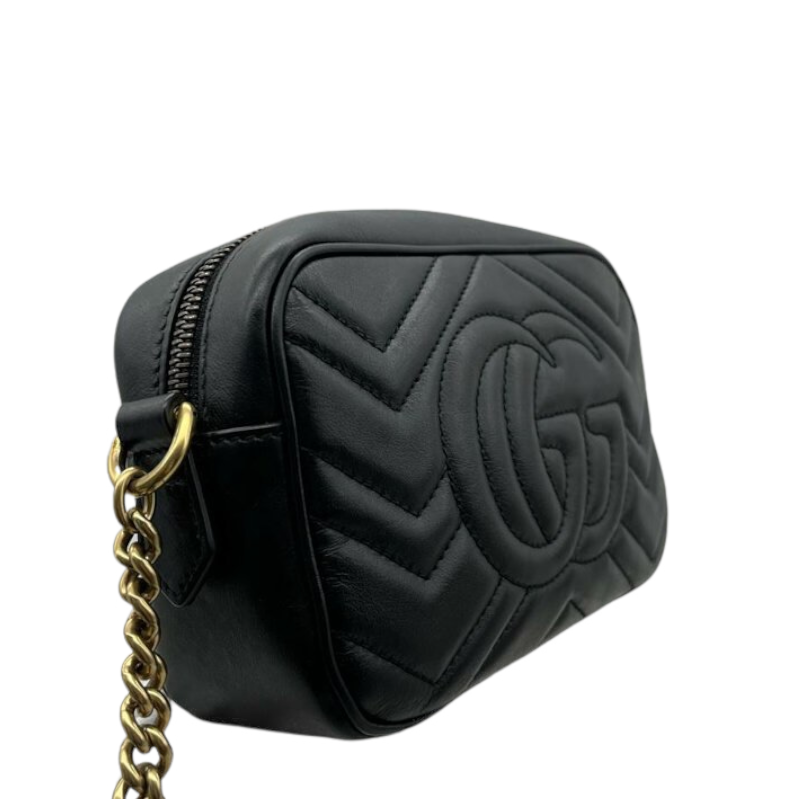 GG Marmont Mini Camera Black GHW | Bag Religion