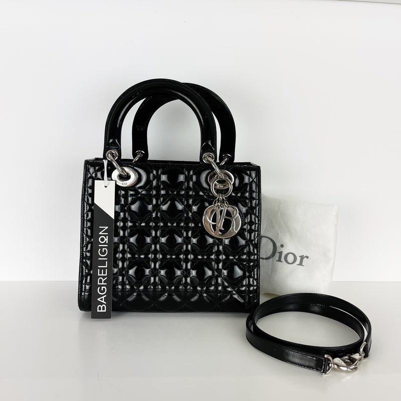Medium Lady Dior Bag Black Cannage Lambskin  DIOR US