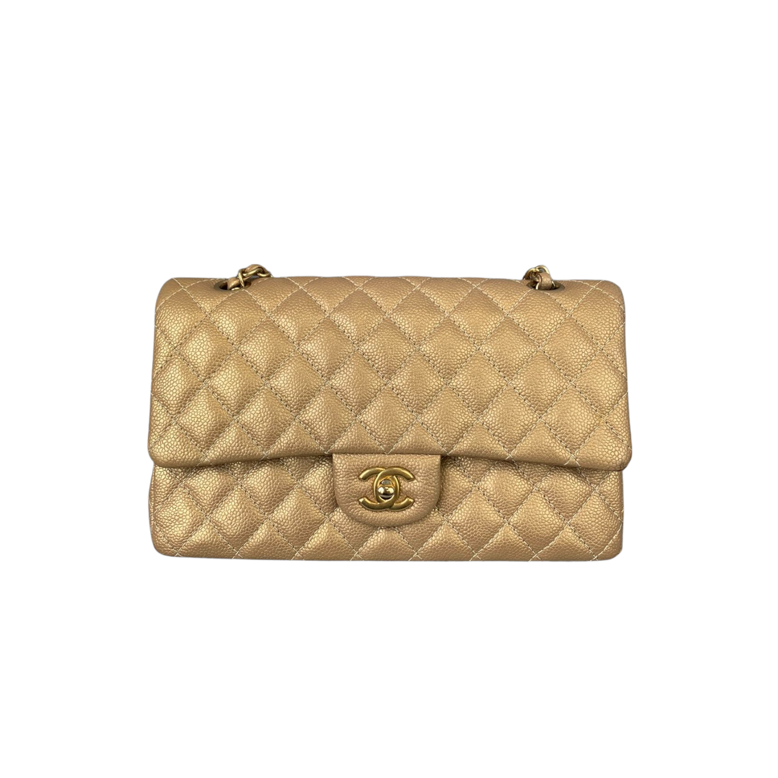 Classic Medium Flap Caviar Gold GHW | Bag Religion