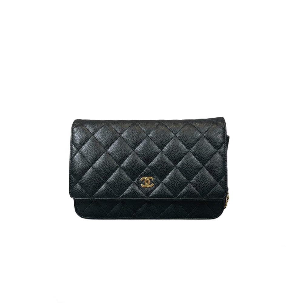 Chanel Black Quilted Lambskin Pearl Crush Wallet On Chain WOC Gold  Hardware, 2022 Available For Immediate Sale At Sotheby's