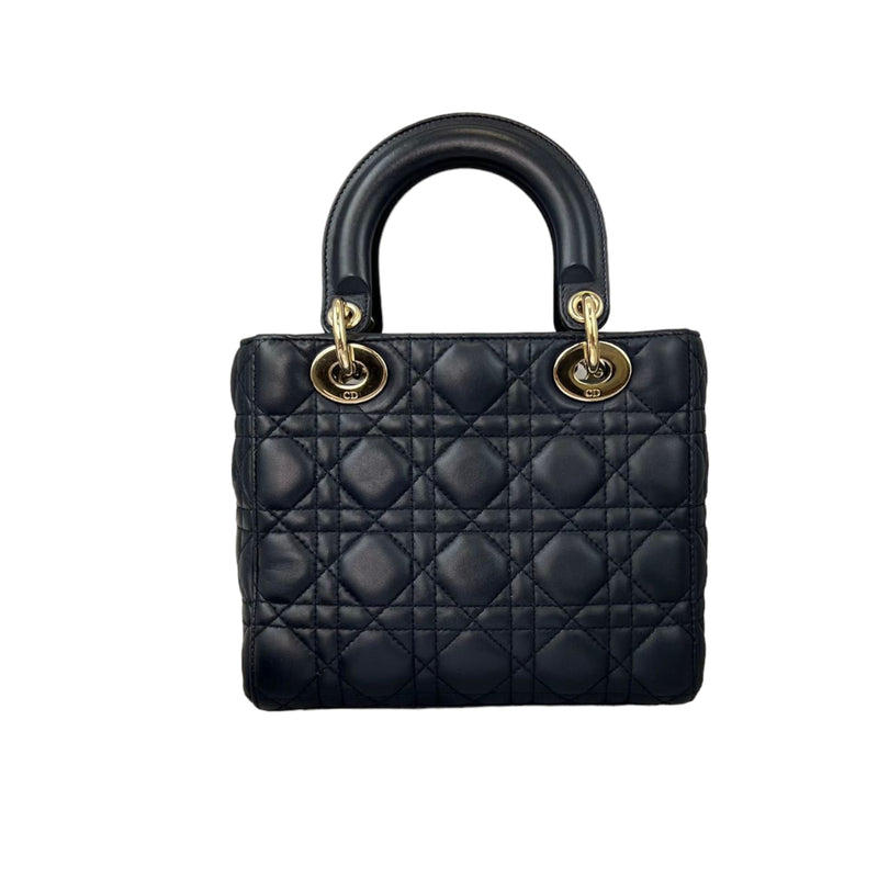 Túi Lady Dior 9522 Small Bag Black Macrocannga Calfskin Best Quality