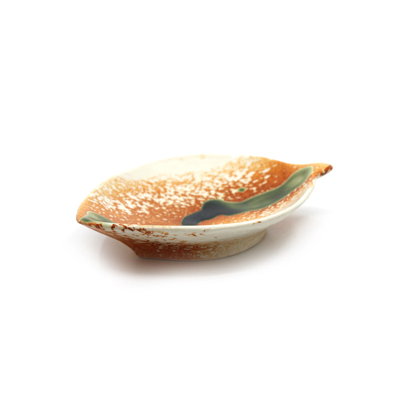 pottery leaf dish