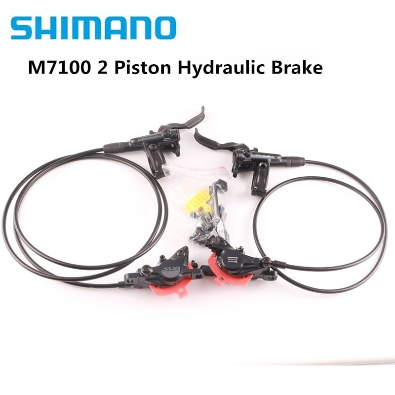 shimano slx m7000 front and rear disc brake set